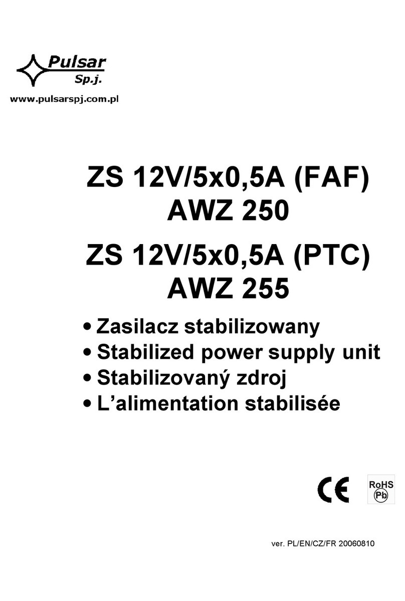 Pulsar AWZ 250 User manual