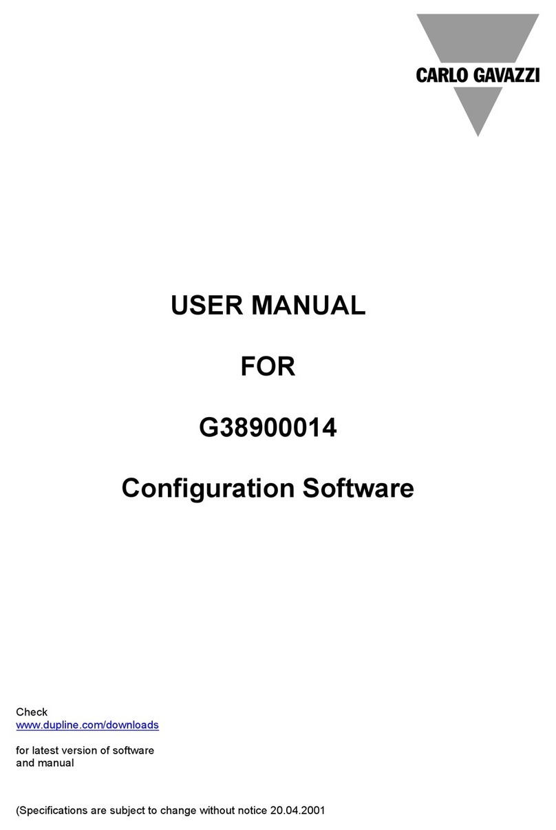 CARLO GAVAZZI G38900014 user manual