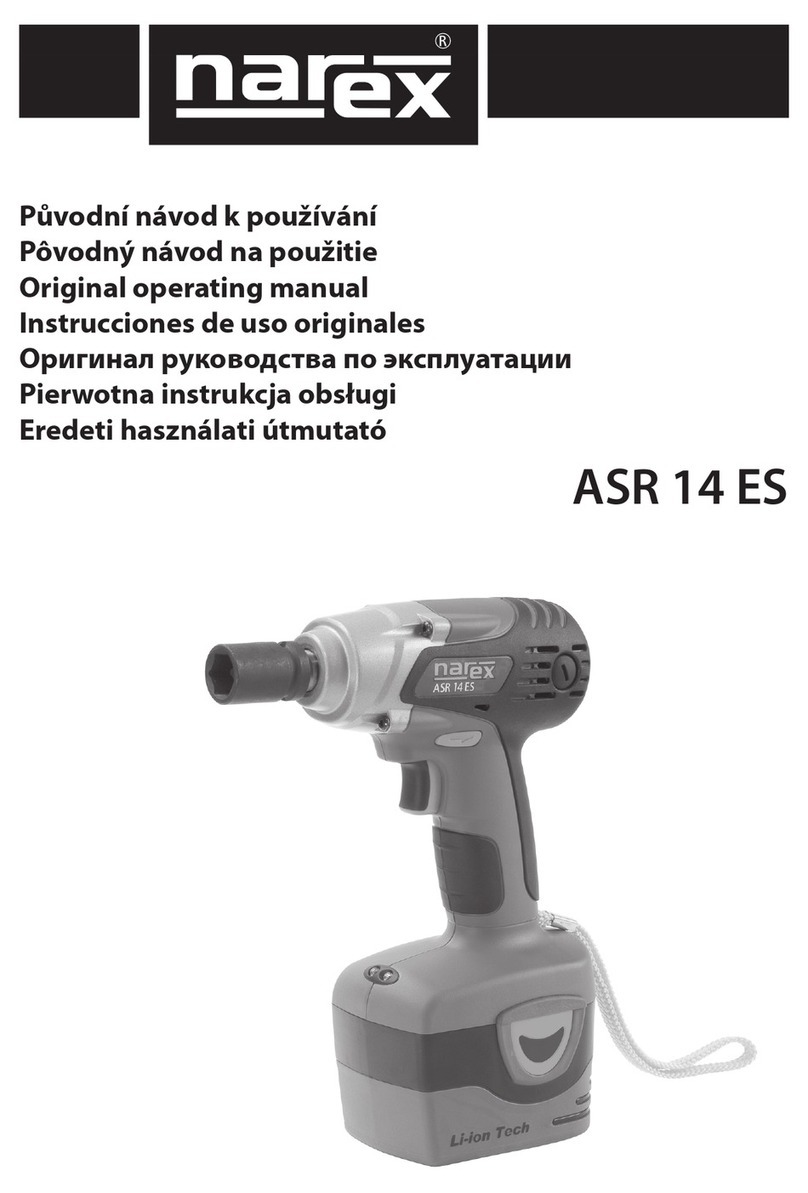 Narex ASR 14 ES Installation instructions