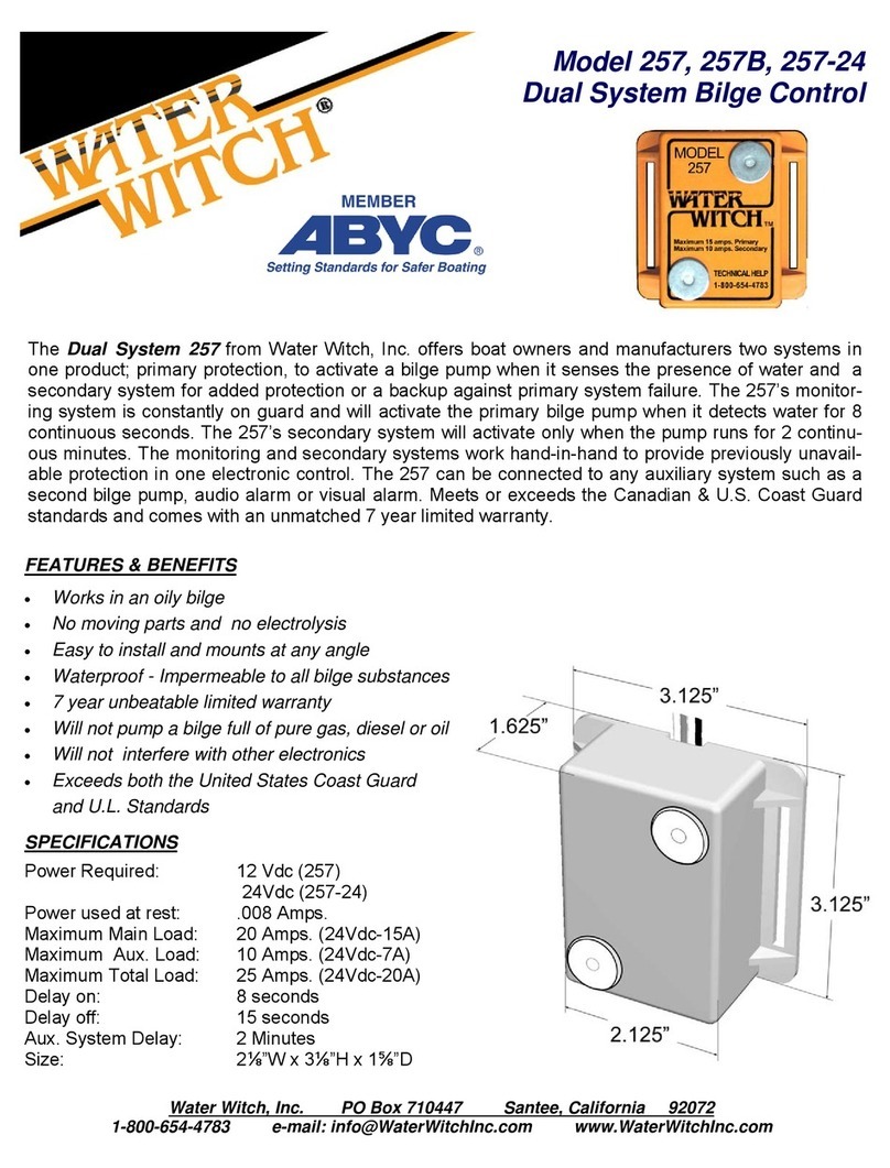 Water Witch 257 quick start guide