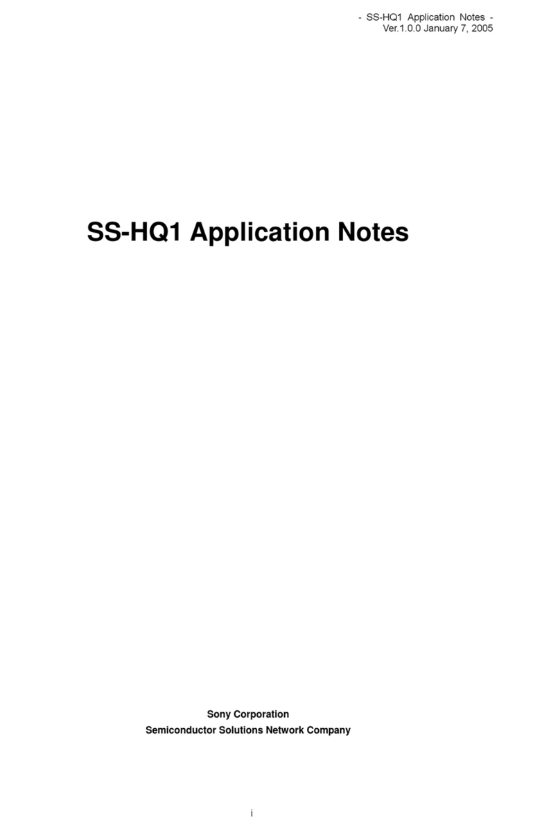 Sony SS-HQ1 Application notes