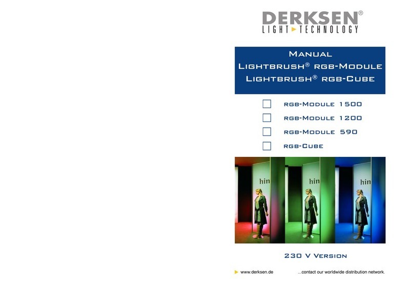 Derksen Lightbrush RGB-Module 1500 manual