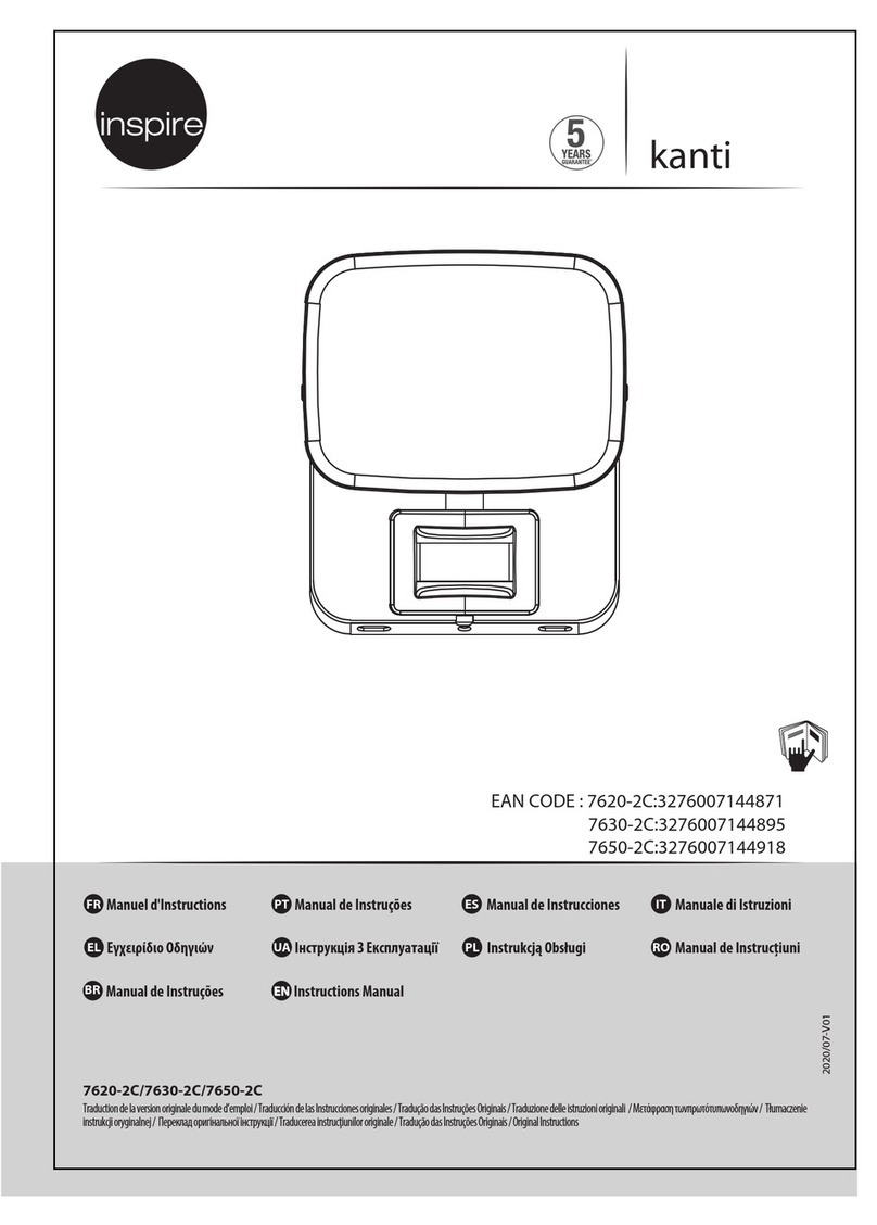 Inspire kanti 7620-2C instruction manual