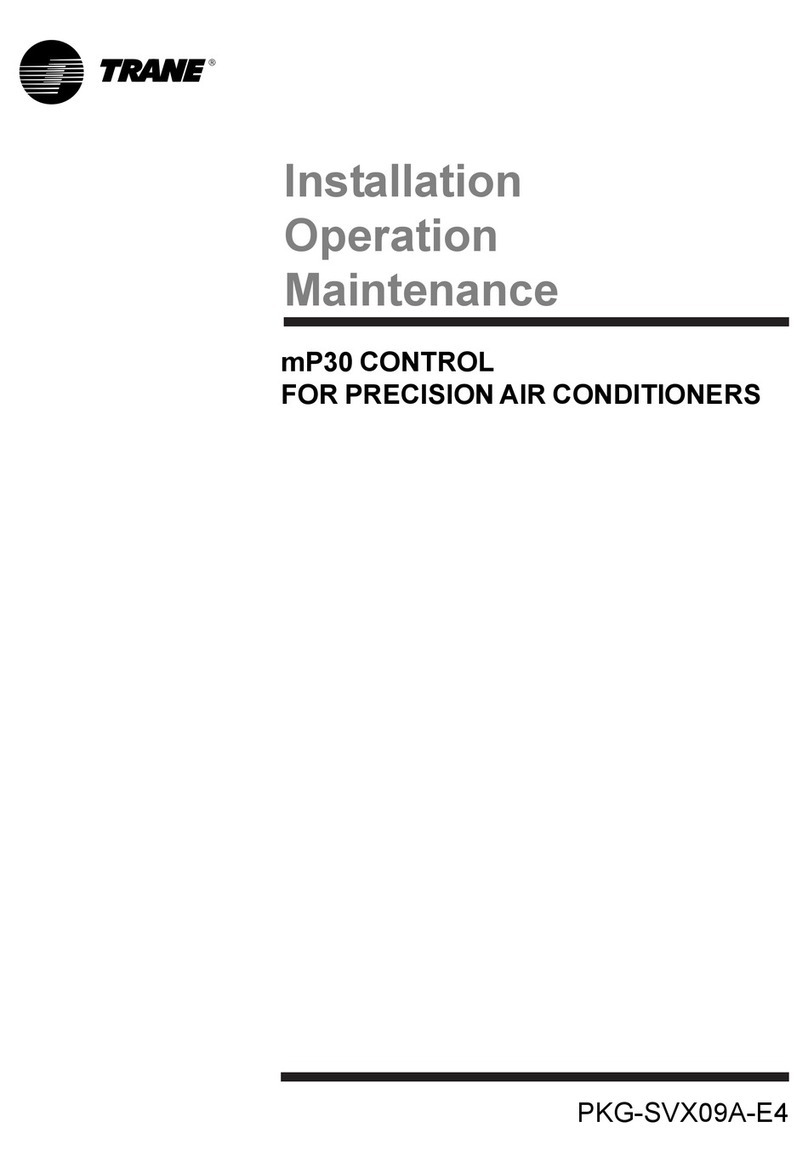 Trane mP30 Installation operation & maintenance