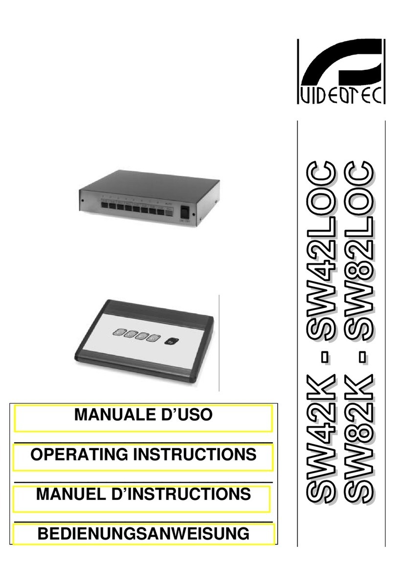 Videotec SW42K User manual