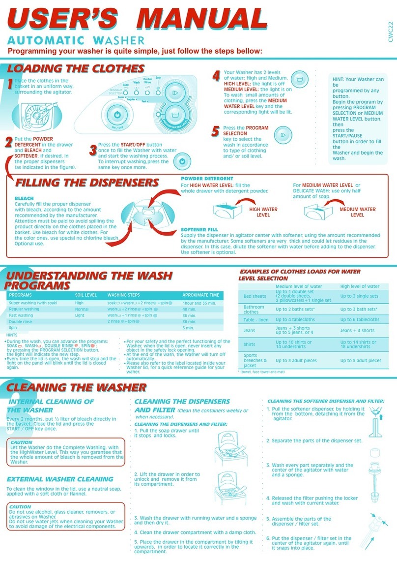 Whirlpool CWC22 user manual