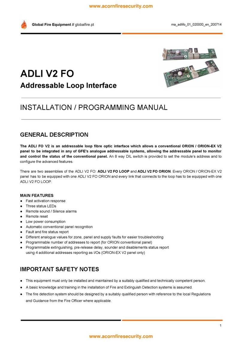 Global Fire Equipment ADLI V2 FO Owner's manual