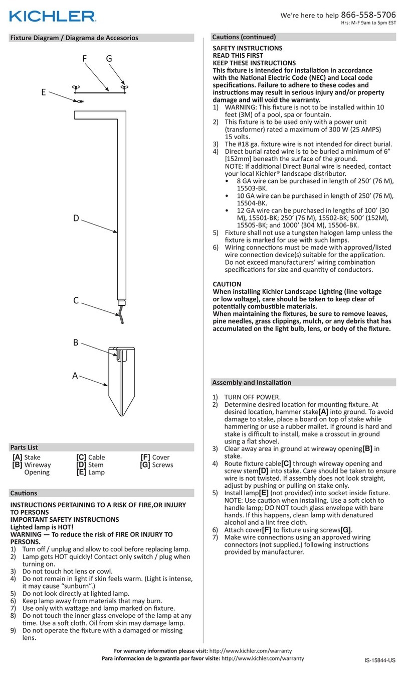 Kichler Lighting 49829OZ quick start guide