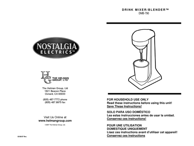 Helman Group NOSTALGIA ELECTRICS DMB-790 instructions