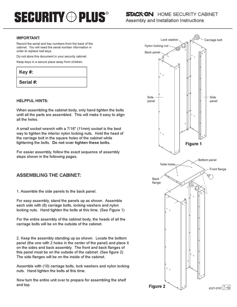 Security + Stack-On Series Instruction manual
