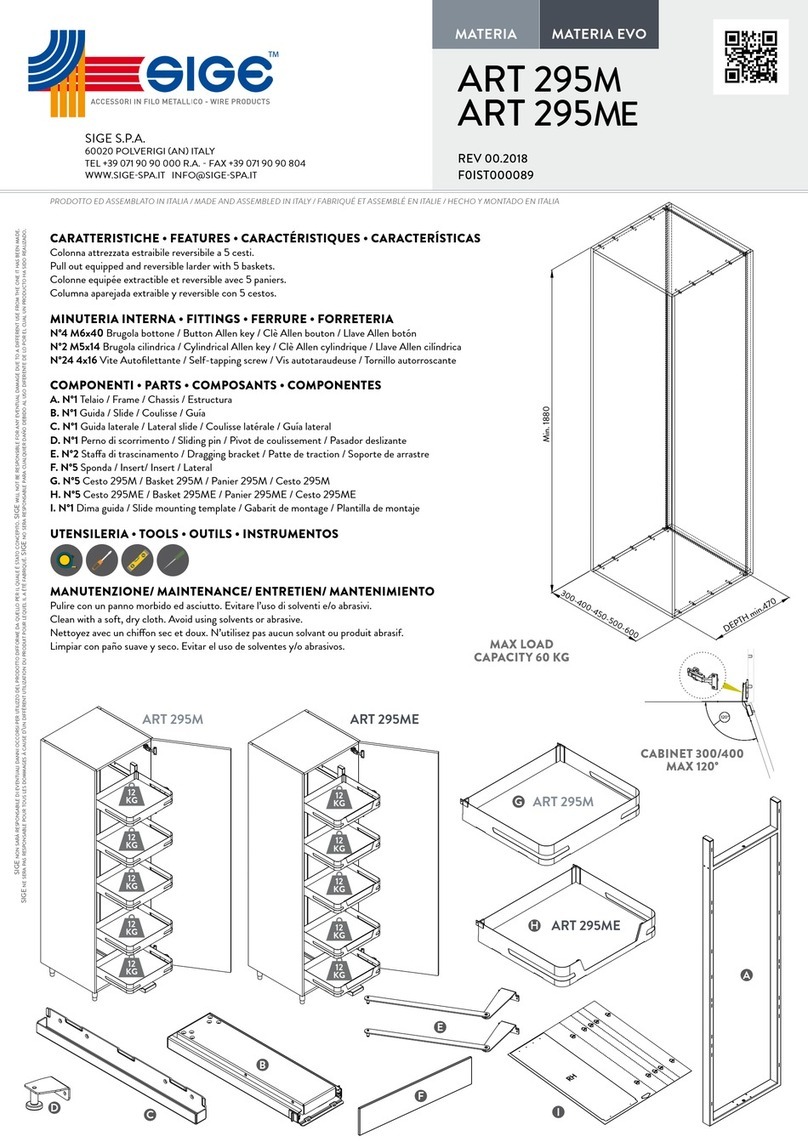 SIGE 295M User manual