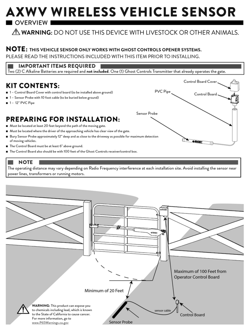 Ghost Controls AXWV quick start guide