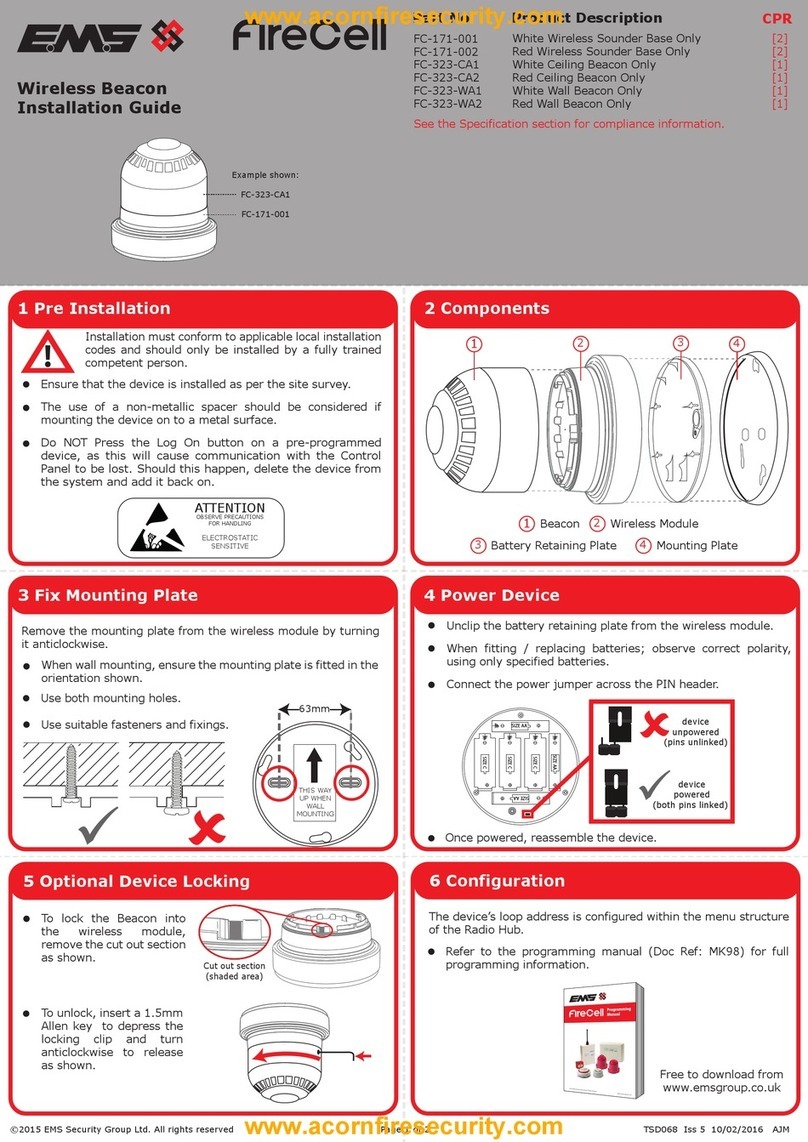 EMS FC-171-001 User manual