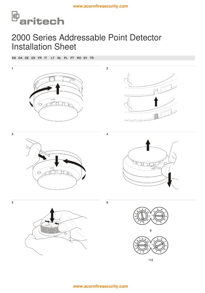 Aritech 2000 Series Assembly instructions