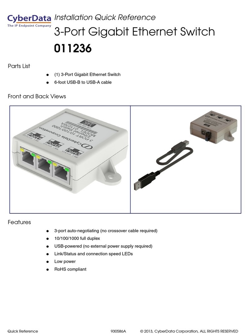 Endpoint Technology CyberData 011236 Installation quick reference