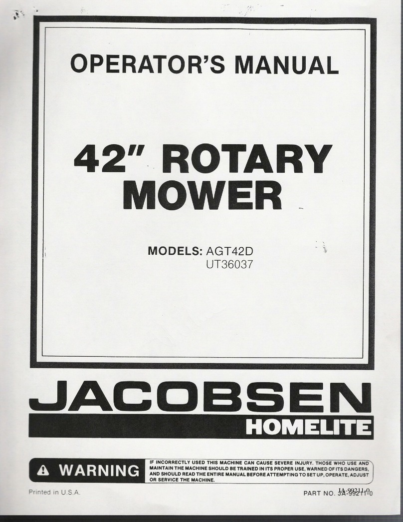 Jacobsen AGT42D User manual