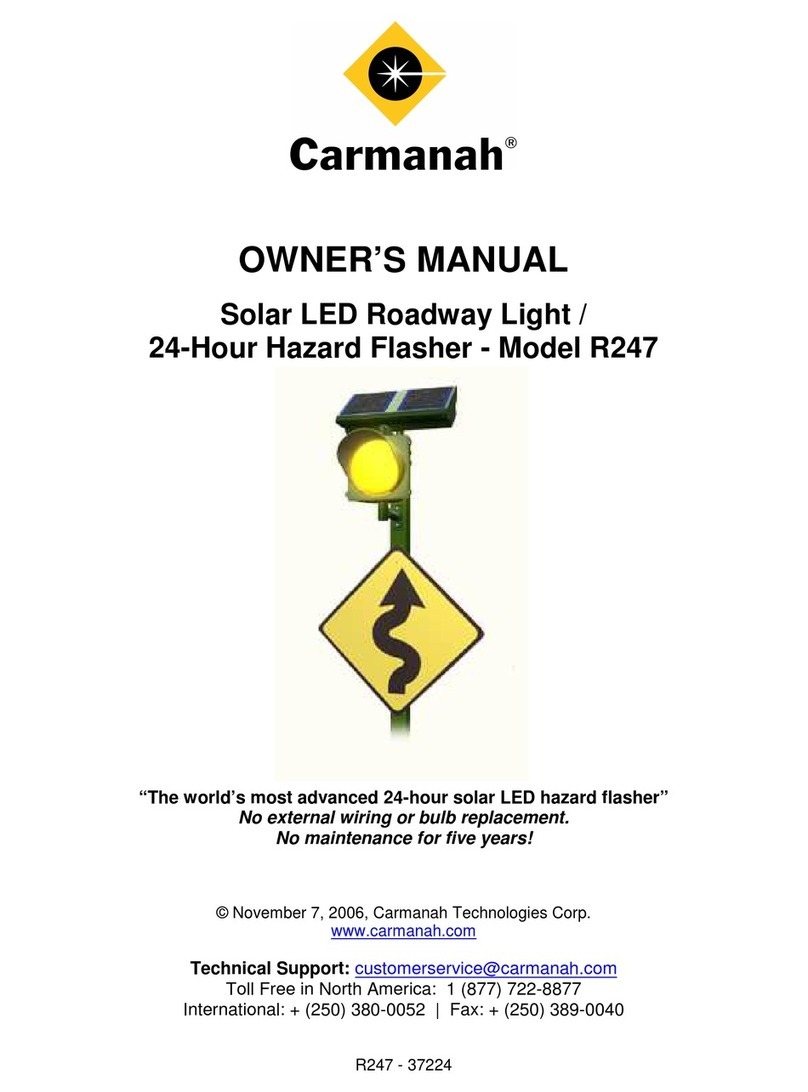 Carmanah R247 owner's manual