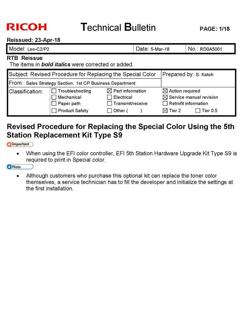 Ricoh Leo-C2/P2 Technical bulletin