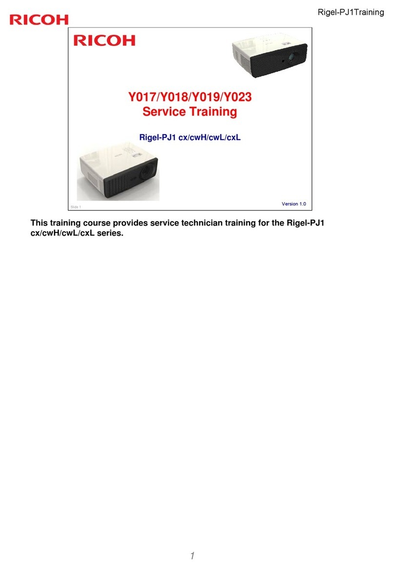 Ricoh Y017 Service training