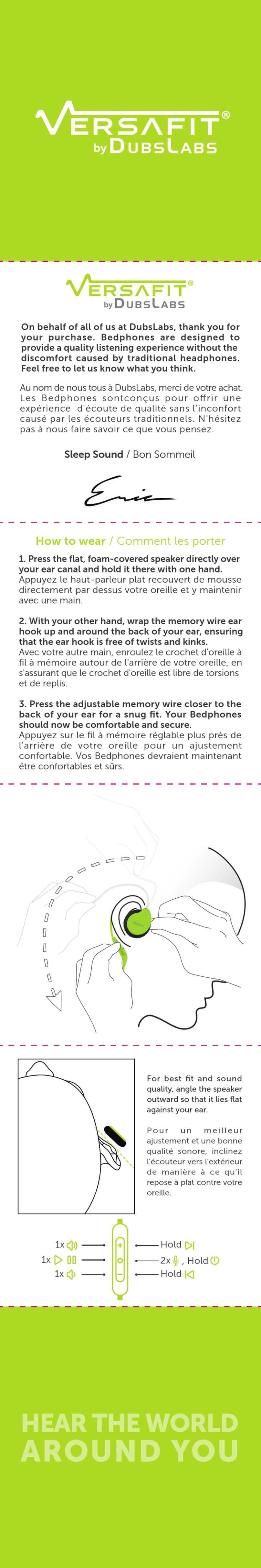 DubsLabs Versafit manual