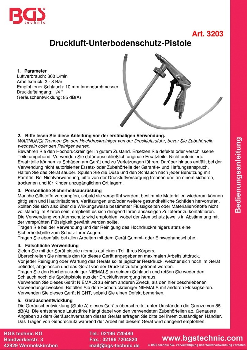BGS technic 3203 instruction manual