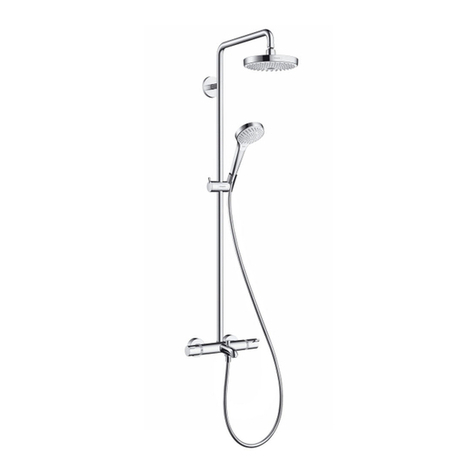 Hans Grohe Showerpipe EHM EcoSmart 27191000 Instructions for use/assembly instructions Hans Grohe Showerpipe EHM EcoSmart 27191000 Instructions for use/assembly instructions