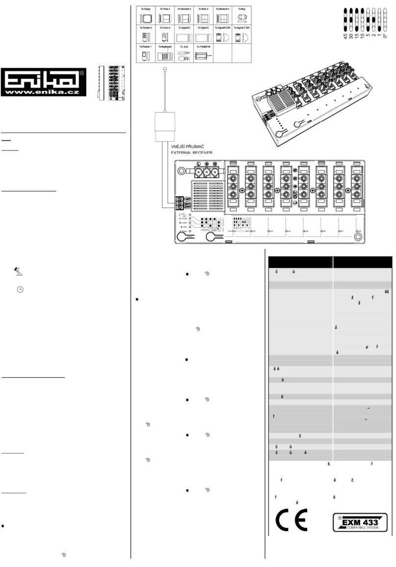 enika Rx8 W3 quick start guide