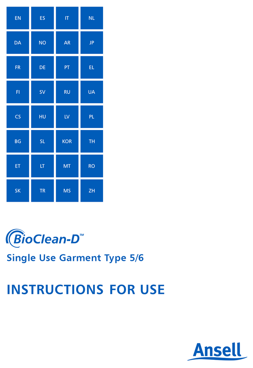 Ansell BioClean-D User manual