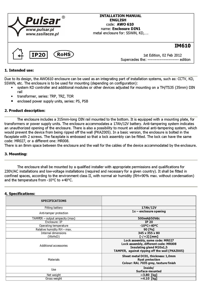 Pulsar DIN1 User manual