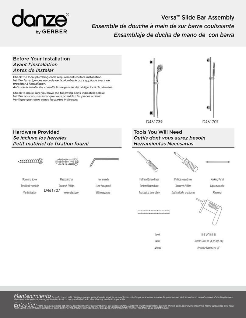 Gerber danze Versa D461739 manual