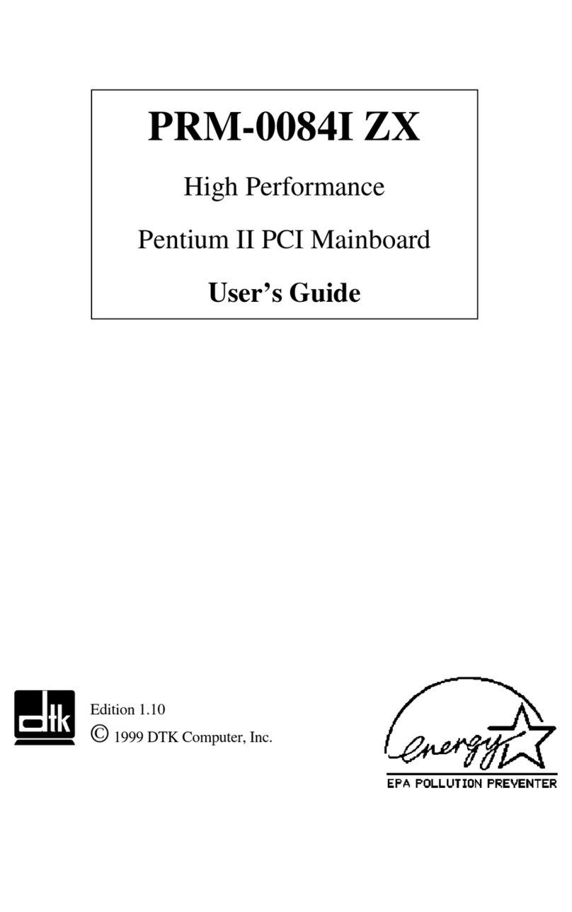 DTK PRM-0084I ZX User manual