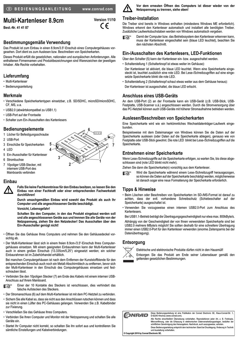 Conrad 41 41 87 User manual
