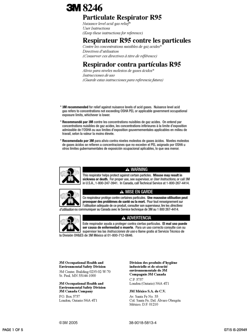 NIOSH 3M 8246 User instructions
