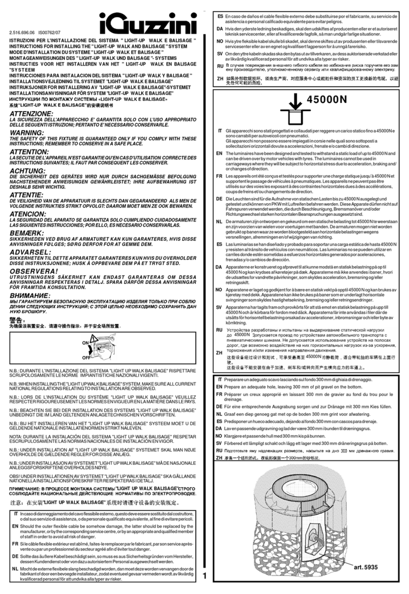 iGuzzini LIGHT-UP Instruction Manual