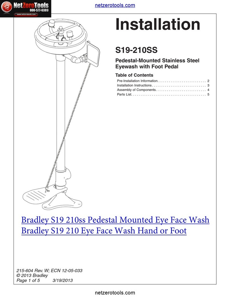 Bradley S19-210 User manual