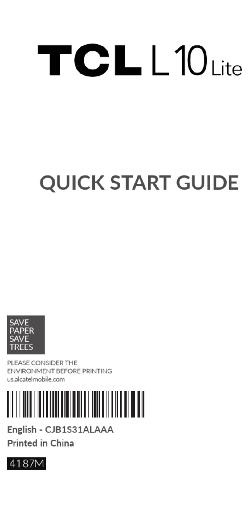 TCL L10 Lite User manual