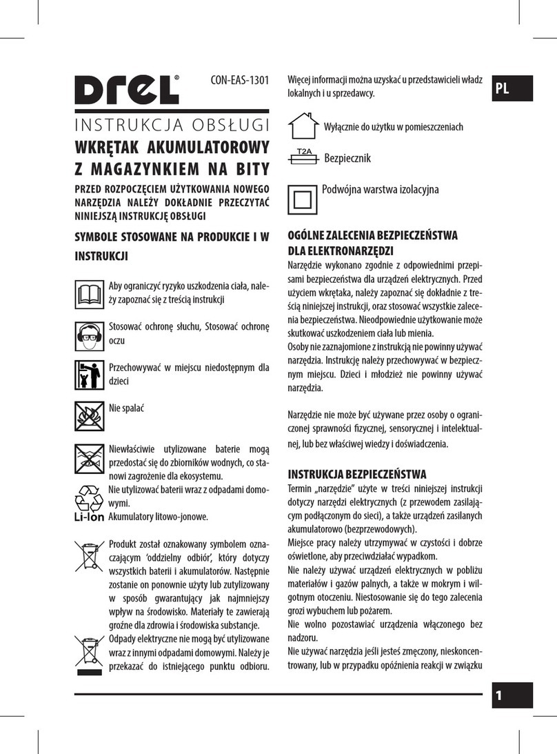 Drel CSD36H owner's manual