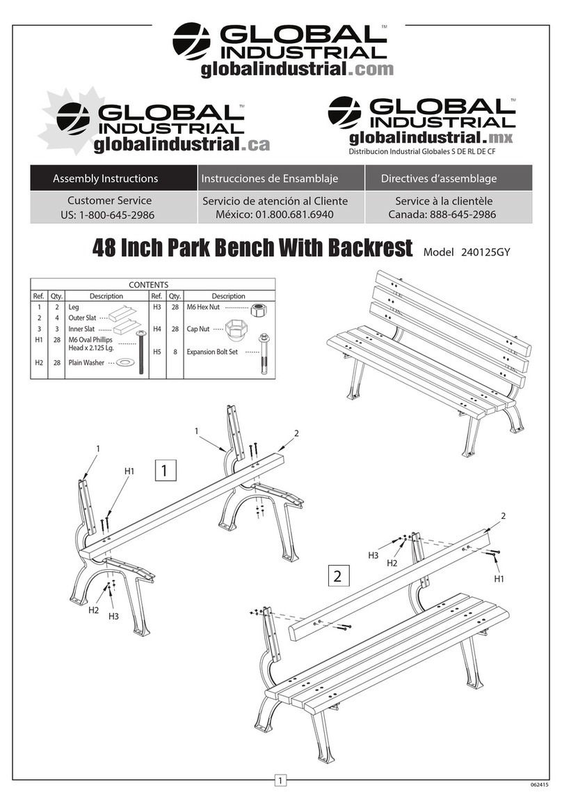 Global Industrial 240125GY Assembly instructions Global Industrial 240125GY Assembly instructions