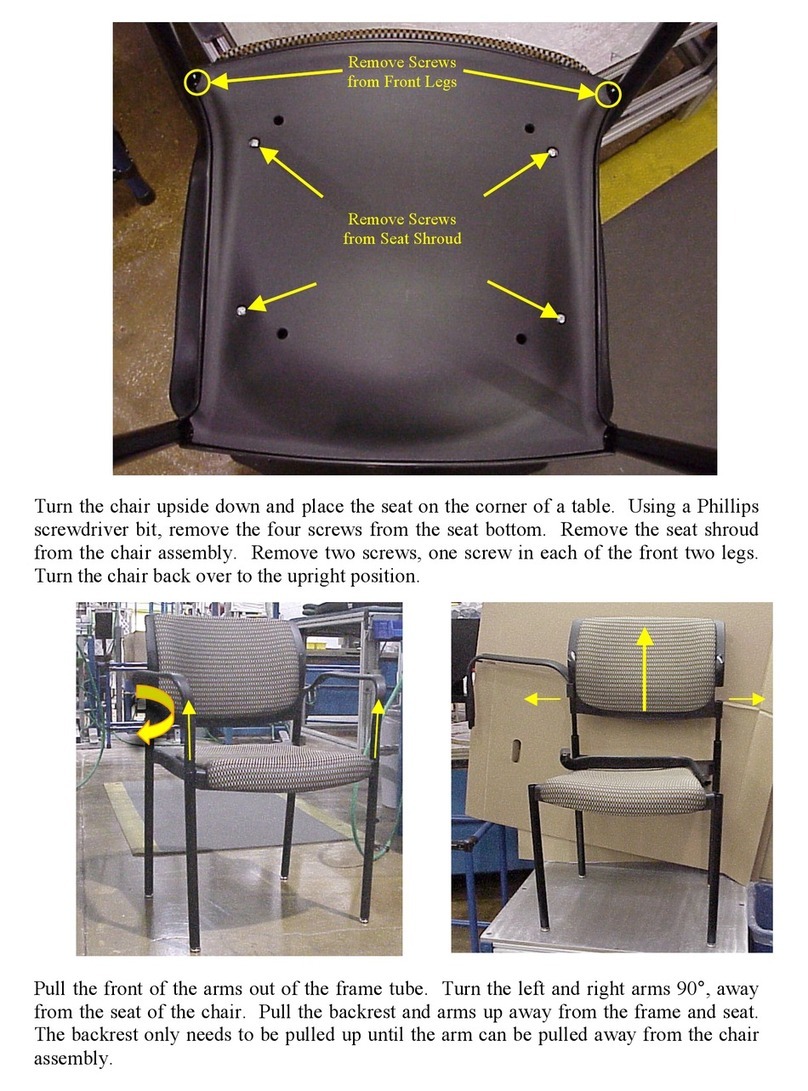KI Rapture Stack Chair User manual