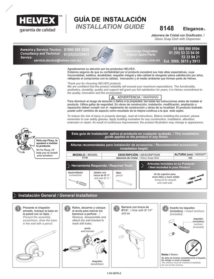 Helvex Elegance 8148 User manual