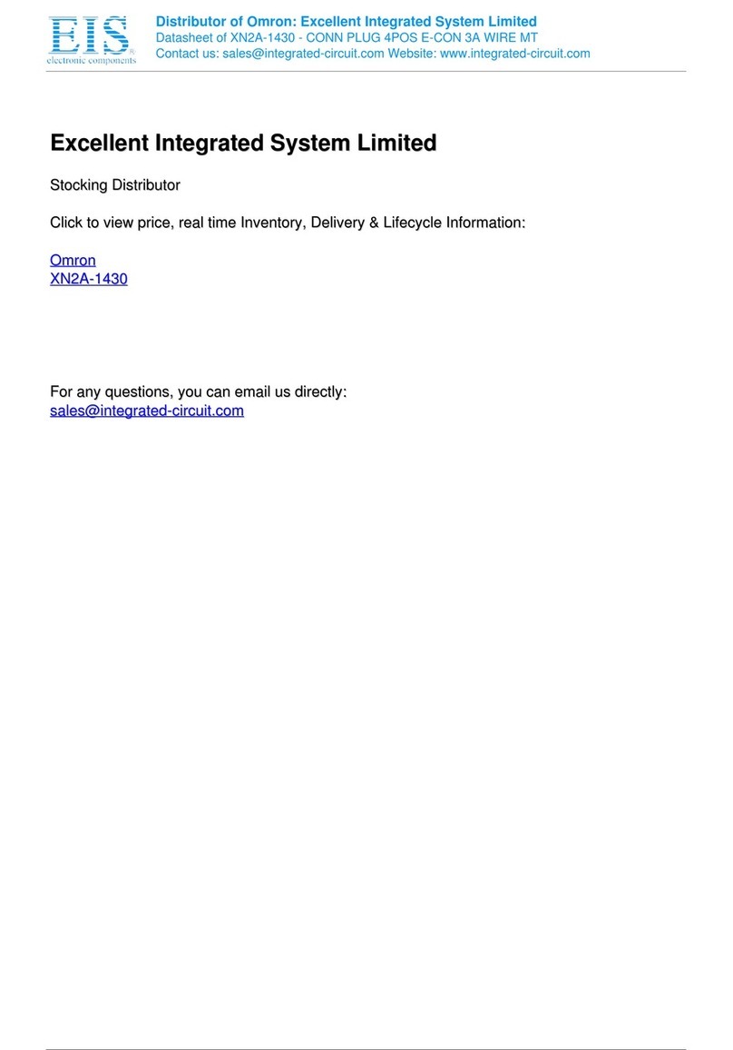Omron XN2 User manual Omron XN2 User manual