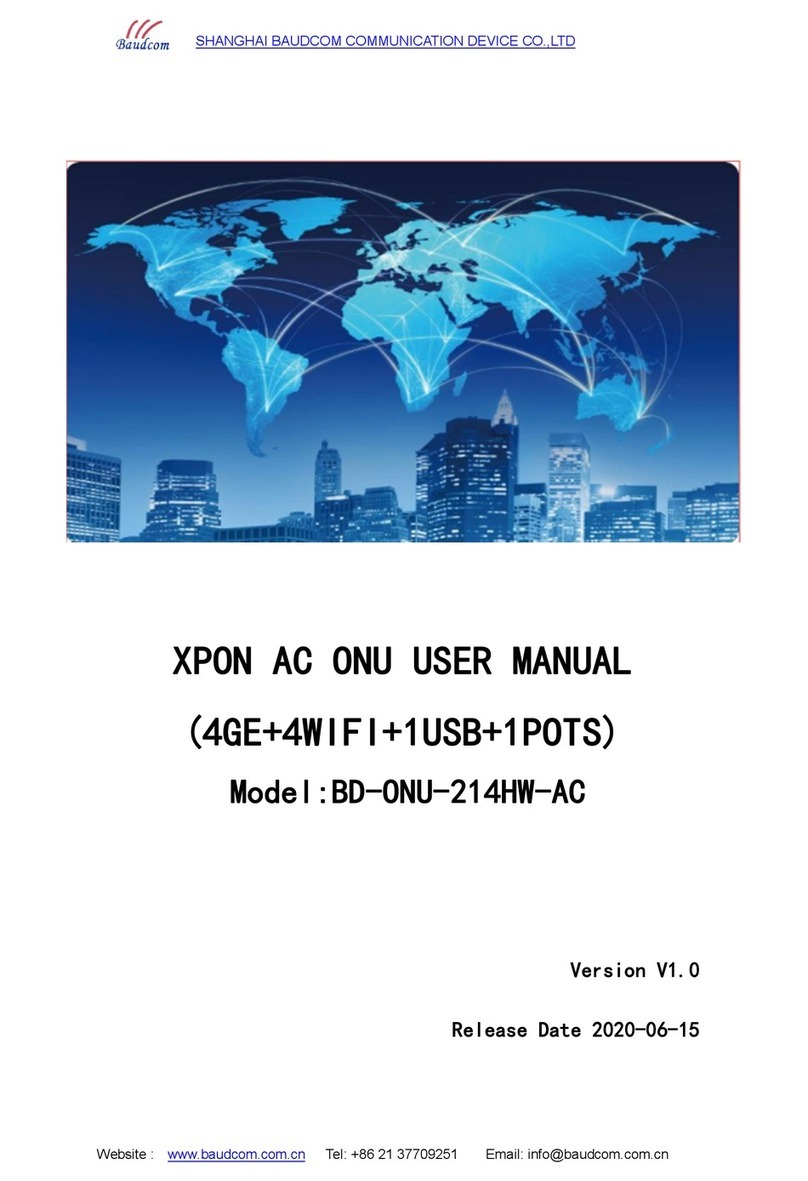 Baudcom BD-ONU-214HW-AC User manual