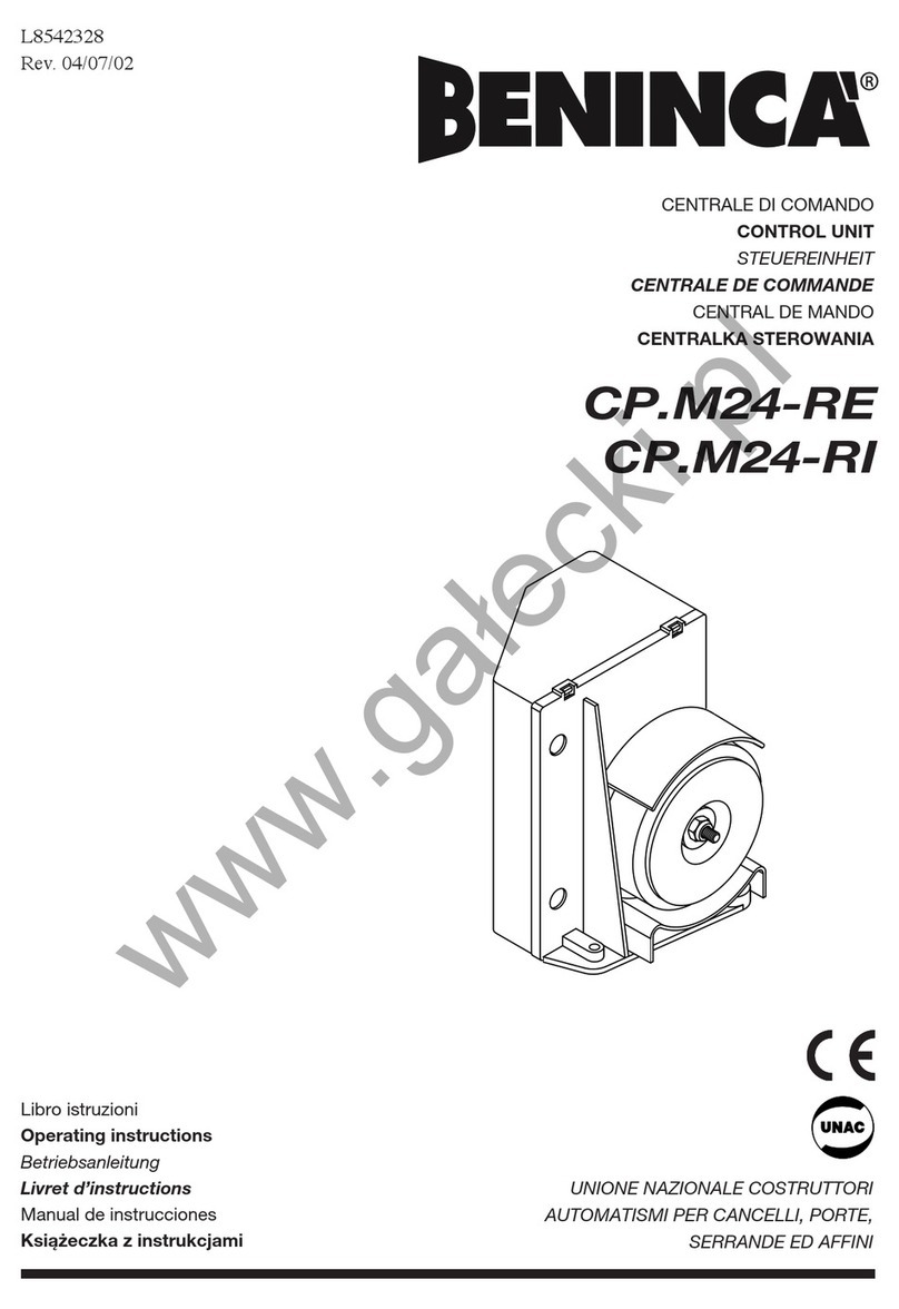 Beninca CP.M24-RE User manual