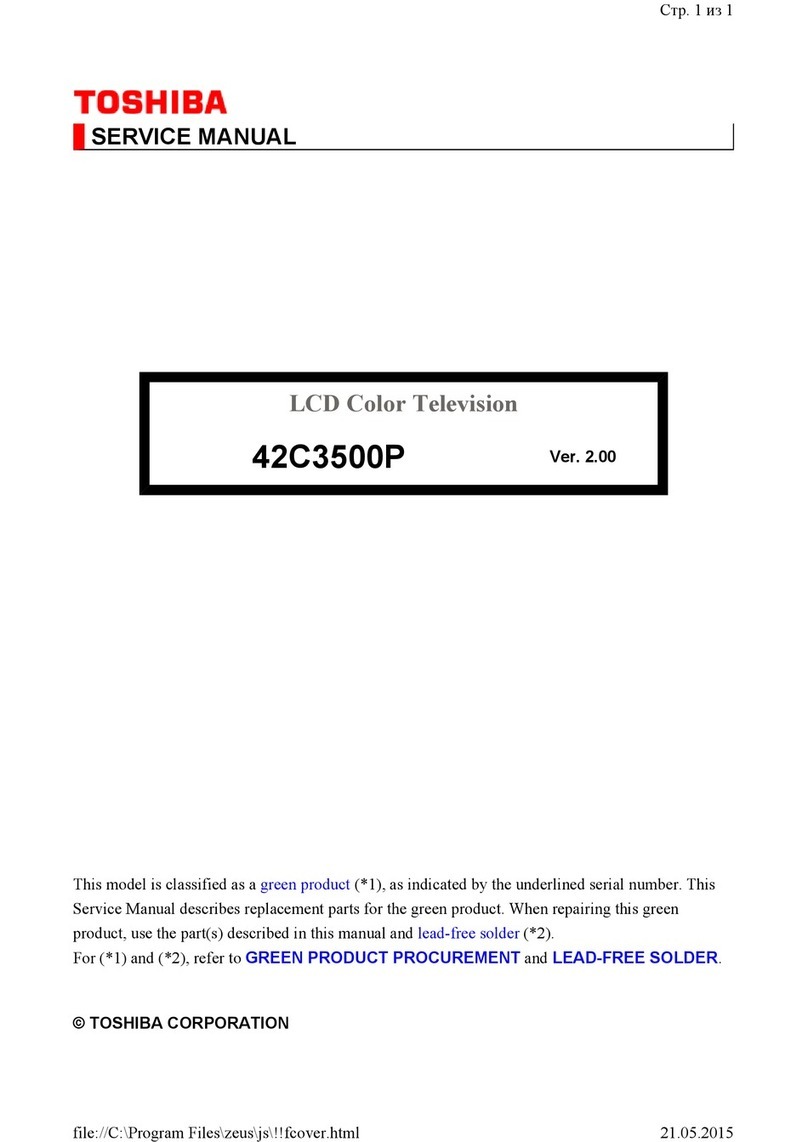 Toshiba 42C3500P User manual