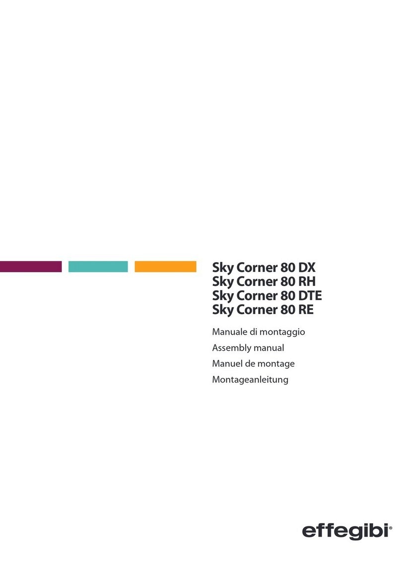 effegibi Sky Corner 80 DX User manual effegibi Sky Corner 80 DX User manual