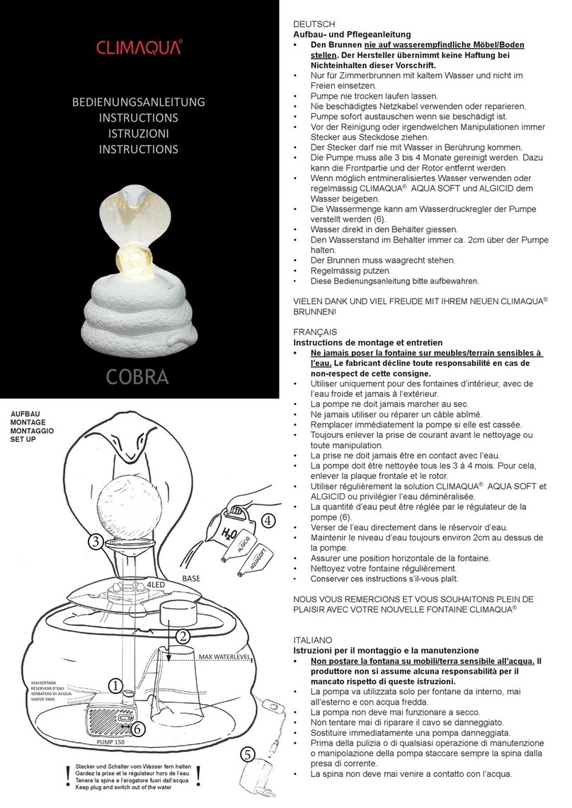 CLIMAQUA COBRA User manual CLIMAQUA COBRA User manual