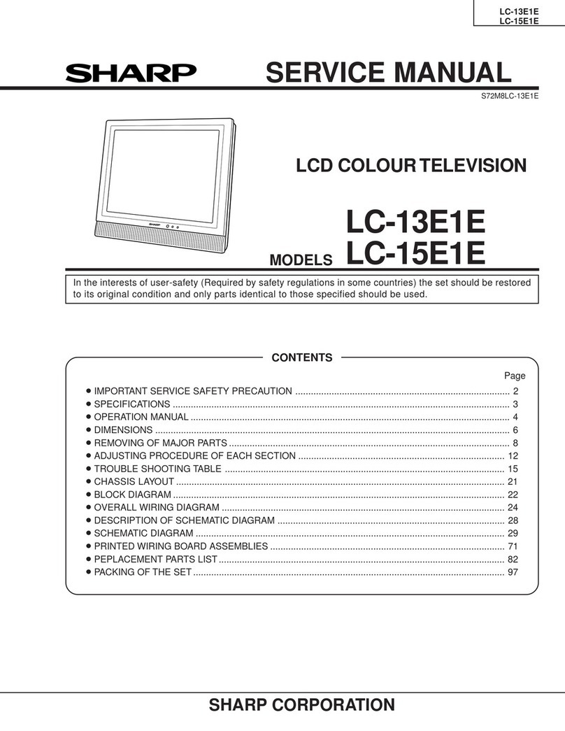 Sharp Aquos LC-13E1E User manual