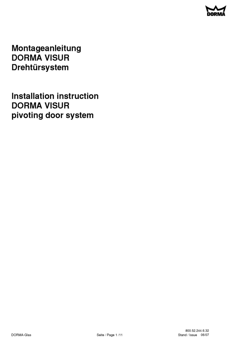 Dorma VISUR User manual