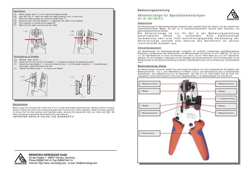 Rennsteig 607 200 6 instruction sheet