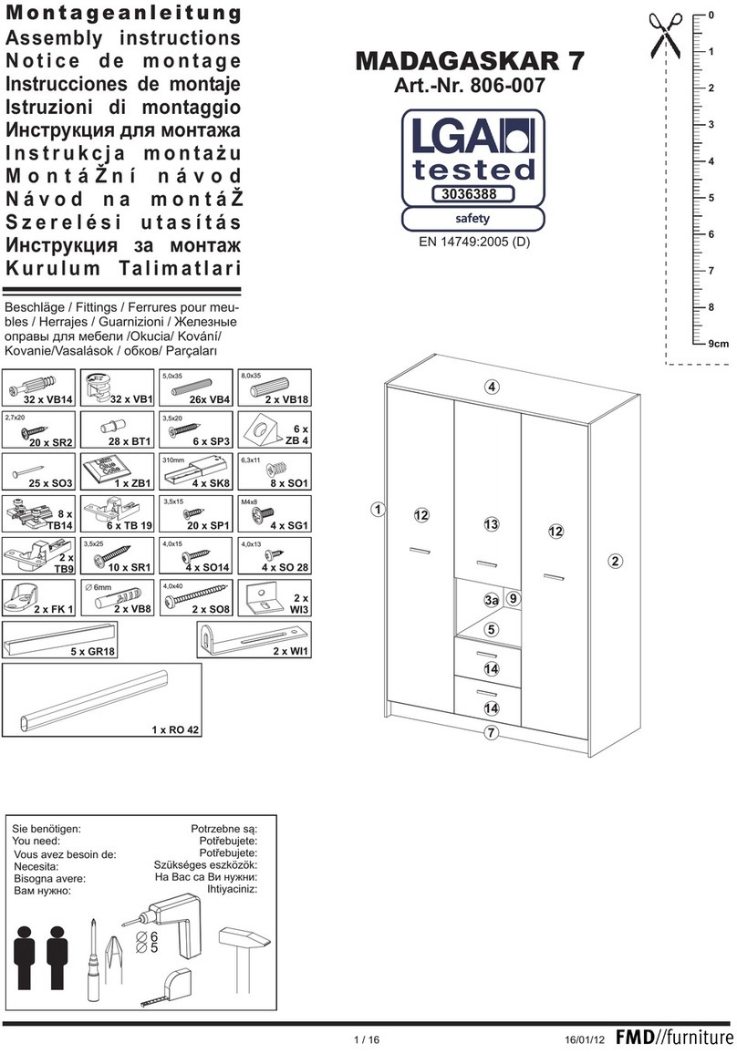 FMD Furniture MADAGASKAR 7 Assembly instructions FMD Furniture MADAGASKAR 7 Assembly instructions